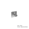 Hook On Plate 100 X 100 X 19mm Galvorite Silver Each