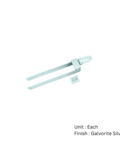 Throw Over Gate Loop With Locking Facility / Handle 450mm Galvorite Silver Each