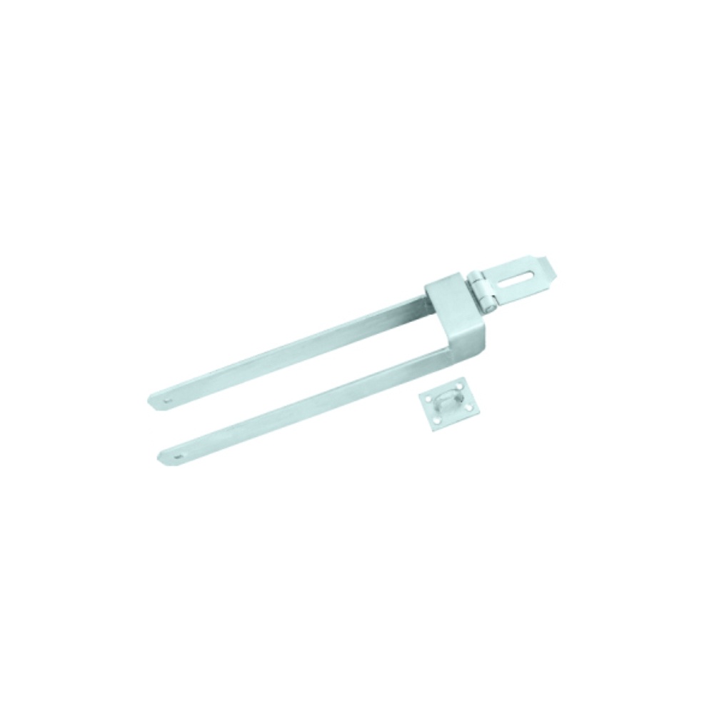 Throw Over Gate Loop With Locking Facility / Handle 450mm Galvorite Silver Each