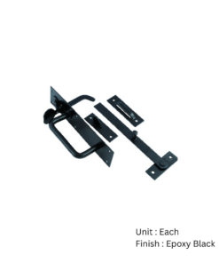 Heavy Suffolk Latch 230mm Epoxy Black Set