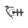 Black Antique Suffolk Latch Epoxy Black Set