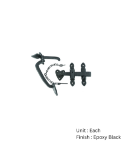 Black Antique Suffolk Latch Epoxy Black Set