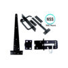 Single Gate Set With Suffolk Latch / Pad Bolt 400mm Set