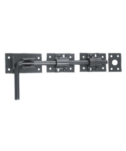 Premium Garage Door Bolt C/W Fixings Ebony Black