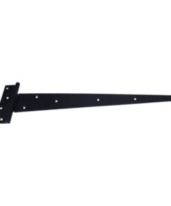 Premium Heavy Tee Hinge C/W Fixings - Pair 450mm Ebony Black