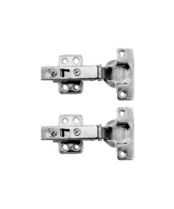 Sprung Cabinet Hinge - Clip-On - Plate 35mm Nickel Plated Pair