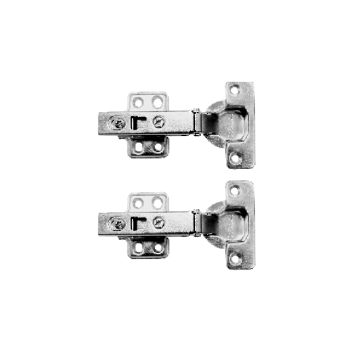 Sprung Cabinet Hinge - Clip-On - Plate 35mm Nickel Plated Pair 1 Sprung Cabinet Hinge - Clip-On - Plate 35mm Nickel Plated Pair