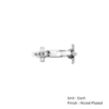 Sprung Cabinet Hinge 165 Degree Clip-On Plate 35mm Nickel Plated Pair 3 Sprung Cabinet Hinge 165 Degree Clip-On Plate 35mm Nickel Plated Pair