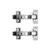 Sprung Cabinet Hinge - Plate 6 Pairs 35 mm Nickel Plated Pack