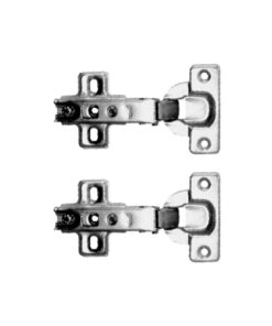 Sprung Cabinet Hinge - Plate 6 Pairs 35 mm Nickel Plated Pack