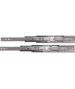 Draw Runner - Push To Open Ball Bearing - Bright Zinc Plated Pair