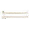 Drawer Runner Bottom Fix 300mm to 550mm White Pair