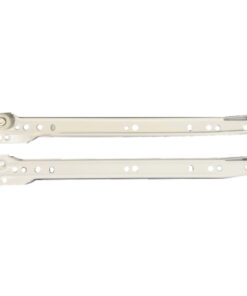 Drawer Runner Bottom Fix 300mm to 550mm White Pair