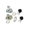 Cylinder Drawer Lock 19mm Dia. 38mm Chrome Plated Each