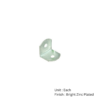 Corner Brace - Radius Corner X100 19 X 19mm Bright Zinc Plated 100
