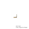 Corner Brace - Prepack 8 25mm Bright Zinc Plated Pack