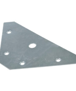 Corner Bracket - Flat Pattern X 50 83 X 83mm Bright Zinc Plated 50
