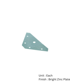 Corner Bracket - Flat Pattern X 50 83 X 83mm Bright Zinc Plated 50