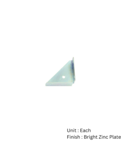Steel Corner Bkt - Flange Pattern X100 50x50mm Bright Zinc Plated 100