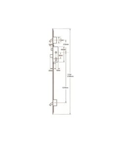 Alternative view of AV2 Latch Deadbolt 2 Hooks Multipoint Door Lock - Heritage Autolocking