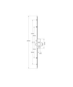 Alternative view of Latch Deadbolt 2 Rollers 2 Mushrooms Split Spindle Multipoint Door Lock - Option 1 (top roller to spindle = 730mm)