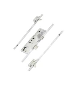 Latch Deadbolt 2 Small Hooks Split Spindle Multipoint Door Lock - 20mm Faceplate - Option 3 (top hook to spindle = 680mm)