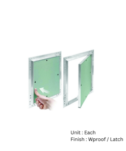 Access Hatch Touch Latch And W/Proof Liner 300x300mm Wproof /Latch Each