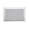 Louvre Ventilator C/W Mesh White Pvc With Differetn Sizes Each