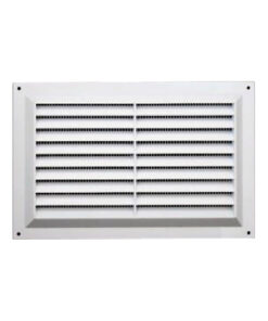Louvre Ventilator C/W Mesh White Pvc With Differetn Sizes Each
