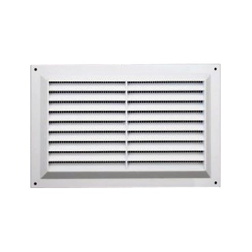 Louvre Ventilator C/W Mesh White Pvc With Differetn Sizes Each