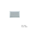 Louvre Ventilator C/W Mesh White Pvc With Differetn Sizes Each