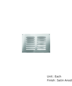 Louvre Ventilator Aluminium Satin Anodised With Different Sizes Each