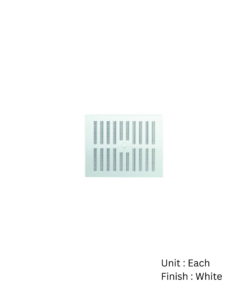 Hit And Miss Ventilator C/W Mesh White Pvc With Different Sizes Each