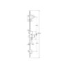Europa Latch Deadbolt 2 Hooks Lift Lever Multipoint Door Lock 3 Sterling Forge Hardware