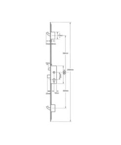 Alternative view of Europa Latch Deadbolt 2 Hooks Lift Lever Multipoint Door Lock