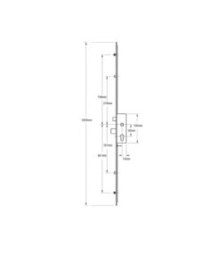 Alternative view of Europa Latch Deadbolt 2 Rollers 2 Mushrooms Split Spindle Multipoint Door Lock