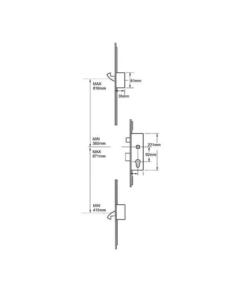 Alternative view of 6345 2 Hooks Timber and Composite Repair Multipoint Door Lock
