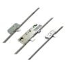Latch Deadbolt 2 Hooks Interlocking French Door Lock Split Spindle Multipoint Door Lock (top hook to spindle = 380mm)