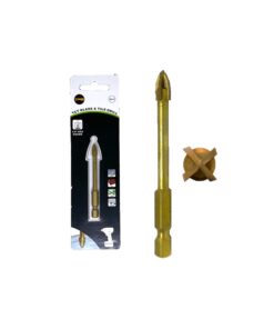 3pc Four Point Cutter Hex Shank Glass,Mirror,Ceramic And Marble 5,6,7mm Tct Each