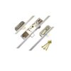 Vectis Latch Deadbolt 2 Hooks Split Spindle Flat 44mm White Faceplate Multipoint Door Lock