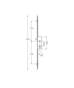 Alternative view of Ferco Latch 2 Rollers Multipoint Door Lock