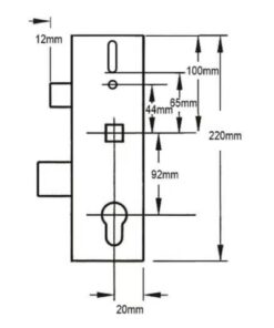 Alternative view of Multipoint Gearbox - Lift Lever or Split Spindle