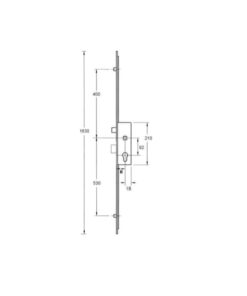 Alternative view of Latch Deadbolt 2 Rollers Lift Lever Multipoint Door Lock