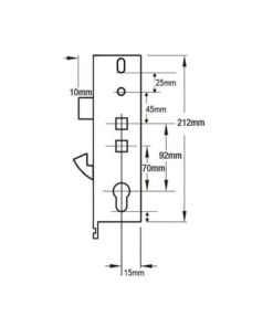 Alternative view of Asgard Copy Multipoint Gearbox - Lift Lever or Double Spindle