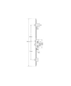Alternative view of Pioneer 3 Deadbolt Double Spindle Multipoint Door Lock - Caravan Lock