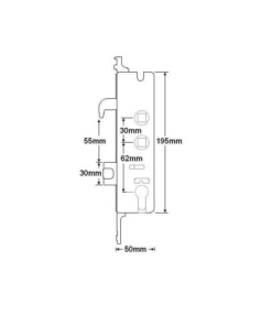 Alternative view of G2000 Copy Multipoint Gearbox - Lift Lever or Double Spindle