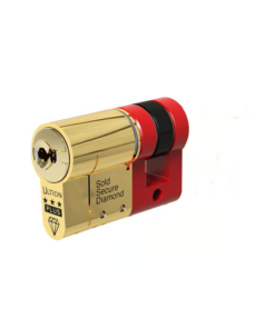 Ultion WXM Euro Single Cylinders British Standard Kitemarked TS007 3* - Brass or Chrome Finish (LEAD TIME: 2-3 DAYS)