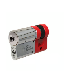Alternative view of Ultion WXM Euro Single Cylinders British Standard Kitemarked TS007 3* - Brass or Chrome Finish (LEAD TIME: 2-3 DAYS)