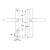 Balmoral Blank Lever Lever UPVC Multipoint Door Handles - 92mm PZ Sprung 212mm Screw Centres 3 Sterling Forge Hardware