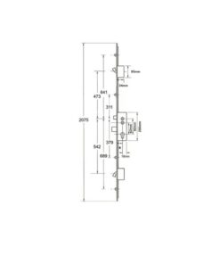 Alternative view of Elite Latch Deadbolt 2 Hooks 4 Rollers Double Spindle Multipoint Door Lock